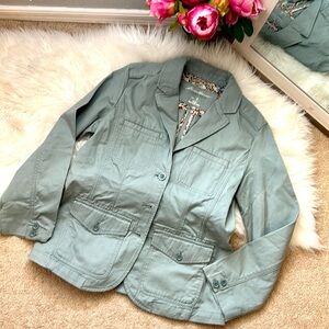 Eddie Bauer green utility cargo jacket